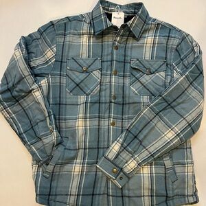 NWT Flannel Jacket - Mens Small, long sleeve, warm inside!!